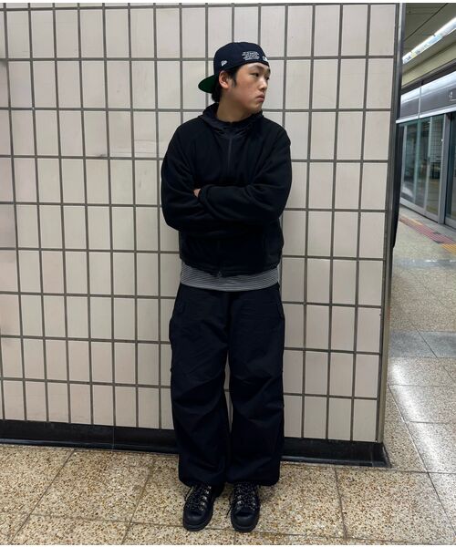 JUAN HOMME(ジュアンオム)の「ストライプヘンリーネックロングスリーブ(グレー)(Tシャツ/カットソー・メンズ・その他・SMALL/MEDIUM/LARGE)」の3枚目の写真