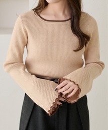 apres jour clair | 【apres jour clair】配色杢リブニット(ニット/セーター)