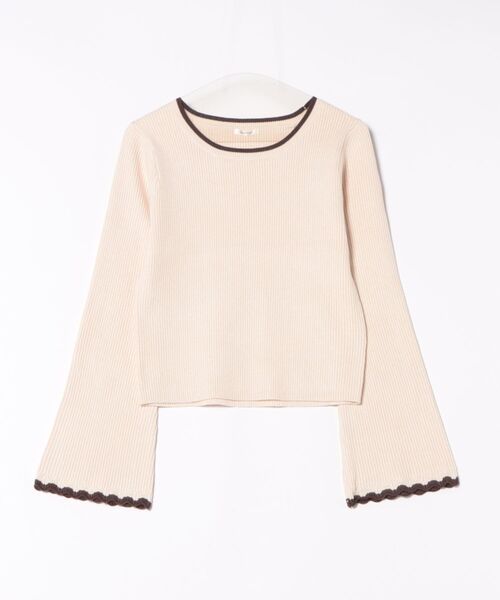 apres jour clair（アプレジュールクレア）の「【apres jour clair】配色杢リブニット（ニット/セーター・レディース・グリーン/ブラウン系その他/アイボリー・X-LARGE/フリー）」の7枚目の写真