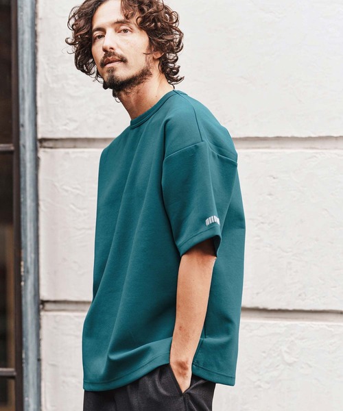 felkod（フィルコッド）の「mt10140-Barcode Embroidery Cardboard Knit Tee Tシャツ(F26S220)（Tシャツ/カットソー・メンズ・ホワイト/ブラック/グリーン・S/M/L/XL）」の14枚目の写真