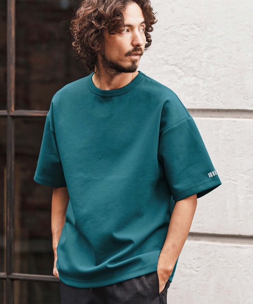 felkod（フィルコッド）の「mt10140-Barcode Embroidery Cardboard Knit Tee Tシャツ(F26S220)（Tシャツ/カットソー・メンズ・ホワイト/ブラック/グリーン・S/M/L/XL）」の15枚目の写真