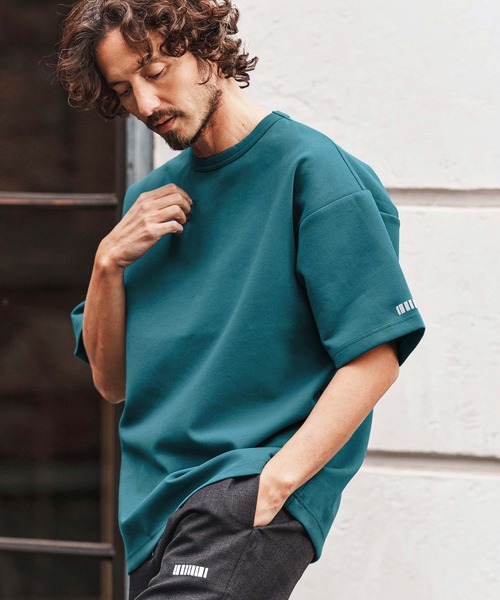 felkod（フィルコッド）の「mt10140-Barcode Embroidery Cardboard Knit Tee Tシャツ(F26S220)（Tシャツ/カットソー・メンズ・ホワイト/ブラック/グリーン・S/M/L/XL）」の16枚目の写真