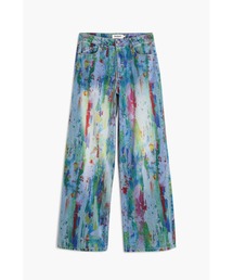 Desigual | アーティカラフルプリント ワイド デニムパンツ(デニムパンツ)