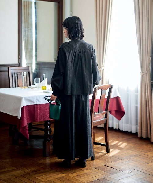 Sunny clouds（サニークラウズ）の「サニークラウズ　ジャカード模様の魔女トップス〈レディース〉（その他トップス・レディース・ブラック・L/M/MP/3L/LL）」の4枚目の写真