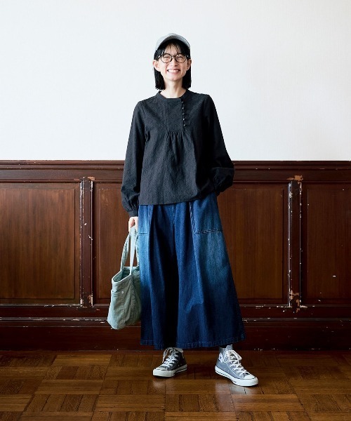 Sunny clouds（サニークラウズ）の「サニークラウズ　ジャカード模様の魔女トップス〈レディース〉（その他トップス・レディース・ブラック・L/M/MP/3L/LL）」の5枚目の写真