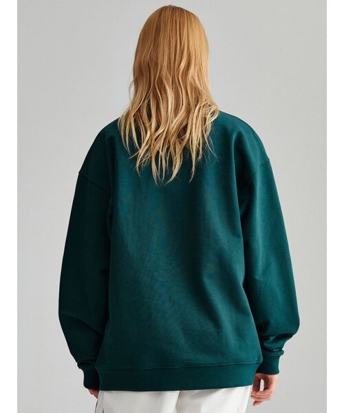 MENASOO(ミナス)の「UNISEX HERITAGE EMBLEM MOCK-NECK SWEATSHIRT GREEN(スウェット・レディース・その他・FREE)」の7枚目の写真