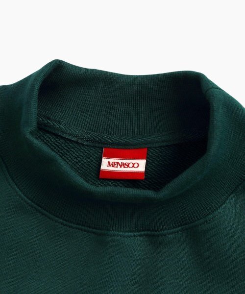 MENASOO(ミナス)の「UNISEX HERITAGE EMBLEM MOCK-NECK SWEATSHIRT GREEN(スウェット・レディース・その他・FREE)」の15枚目の写真