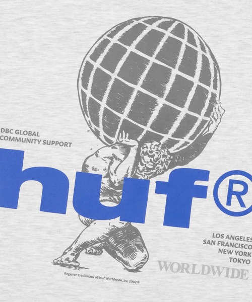 HUF(ハフ)の「COMMUNITY SUPPORT CREW(スウェット・メンズ・ブラック/アッシュ・S/M/L/XL/XXL)」の14枚目の写真
