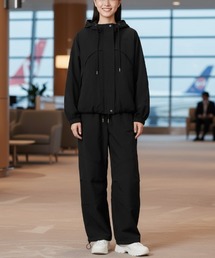 BY THE BAY（バイザベイ）の「セットアップ/SET UP・ナイロンジャケット・ドローコード付きナイロントラックパンツ2点セット・空港コーデ（セットアップ）」