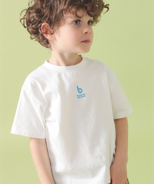こども ビームス(コドモビームス)の「b ロゴ プリント 半袖 Tシャツ 2026SS(90~140cm)(Tシャツ/カットソー・キッズ・オフホワイト/レッド/ネイビー・130/110/120/140/100/90)」の2枚目の写真