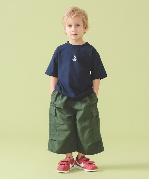 こども ビームス(コドモビームス)の「b ロゴ プリント 半袖 Tシャツ 2026SS(90~140cm)(Tシャツ/カットソー・キッズ・オフホワイト/レッド/ネイビー・130/110/120/140/100/90)」の8枚目の写真