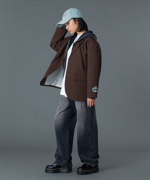 FACE LABEL TAILORED JACKET（テーラードジャケット）｜X-girl