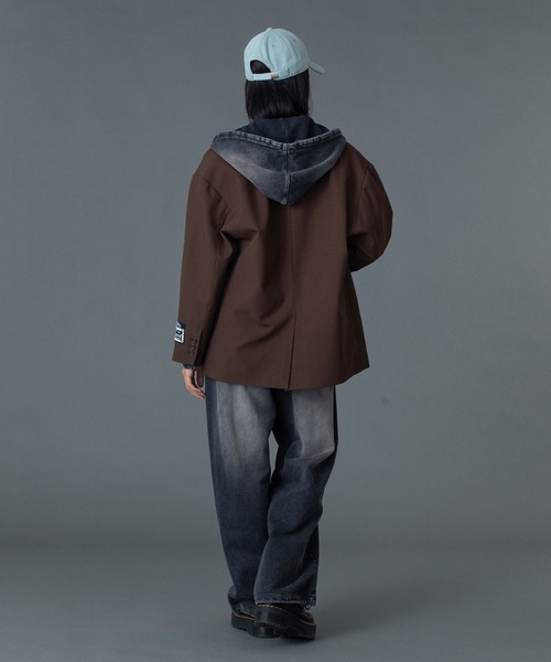 FACE LABEL TAILORED JACKET（テーラードジャケット）｜X-girl