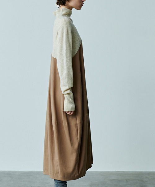 kha:ki(カーキ)の「「KHA:KI / カーキ」OVAL SWITCH KNIT DRESS(ワンピース・レディース・オフホワイト・1/2)」の5枚目の写真