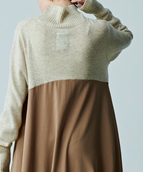 kha:ki(カーキ)の「「KHA:KI / カーキ」OVAL SWITCH KNIT DRESS(ワンピース・レディース・オフホワイト・1/2)」の8枚目の写真