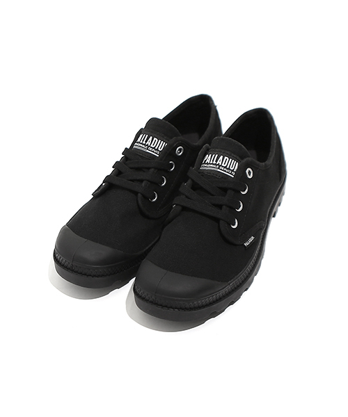 PALLADIUM(パラディウム)の「パムパオックスフォードブラックスニーカー92351-008-M(スニーカー・レディース・ブラック・22cm/23cm/24cm/25cm)」の1枚目の写真