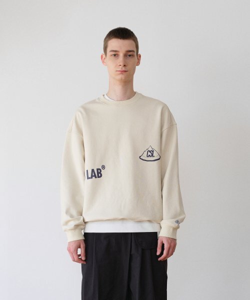 CHAMASPORTSLAB(チャマ スポーツラボ)の「CSL LOGO SWEAT SHIRT-ECRU(スウェット・メンズ・その他・MEDIUM/LARGE)」の1枚目の写真