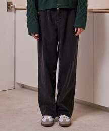 ツーピンタックワイドデニムブラック
