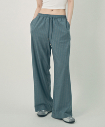 MIHEV（ミヘブ）の「Casual Striped Wide Slacks Blue（スラックス）」