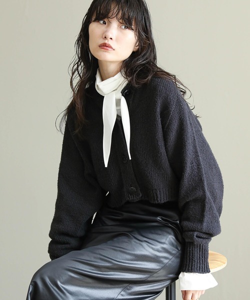 セール】2WAY天竺ショートカーディガン（カーディガン/ボレロ