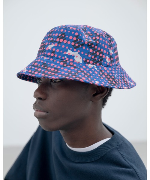 uniform experiment（ユニフォームエクスペリメント）の「CAMOUFLAGE 3LAYER HAT（ハット・メンズ・ブルー/パープル・FREE）」の3枚目の写真