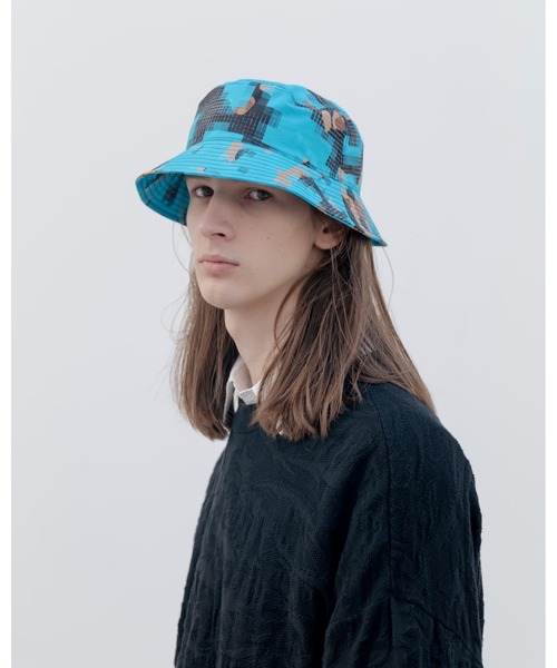 uniform experiment（ユニフォームエクスペリメント）の「CAMOUFLAGE 3LAYER HAT（ハット・メンズ・ブルー/パープル・FREE）」の4枚目の写真