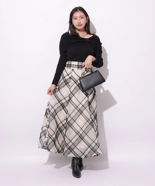 Mystrada(マイストラーダ)の「ビッグリボンニット(ニット/セーター・レディース・ベージュ系その他/ピンクベージュ/ブラック/モカ・38)」の10枚目の写真