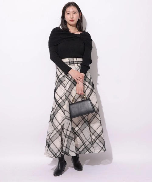 Mystrada(マイストラーダ)の「ビッグリボンニット(ニット/セーター・レディース・ベージュ系その他/ピンクベージュ/ブラック/モカ・38)」の11枚目の写真