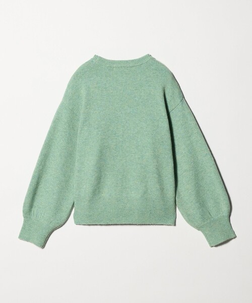 A DAY IN THE LIFE UNITED ARROWS(アデイインザライフユナイテッドアローズ)の「エンブロイダリー ロゴニット <A DAY IN THE LIFE>(ニット/セーター・レディース・ライム/ダークグレー/ベージュ・FREE)」の4枚目の写真