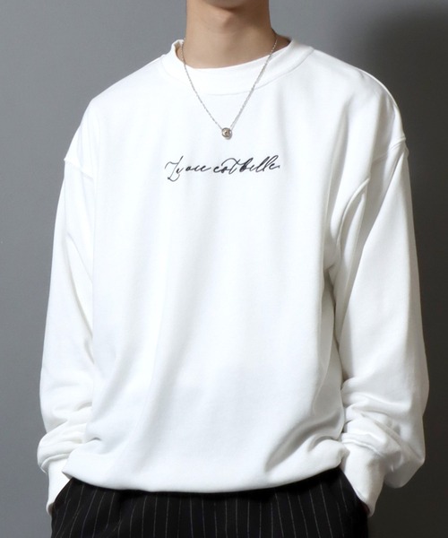 ANPAS(アンパス)の「Drawstring Hem Logo Sweatshirt/裾スピンドルロゴトレーナー ドローコード ドロスト スウェット メンズ レディース ユニセックス(スウェット・メンズ・ホワイト/ライトグレー/ブラック・M/L)」の2枚目の写真