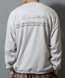 ANPAS | Drawstring Hem Logo Sweatshirt/裾スピンドルロゴトレーナー ドローコード ドロスト スウェット メンズ レディース ユニセックス(スウェット)