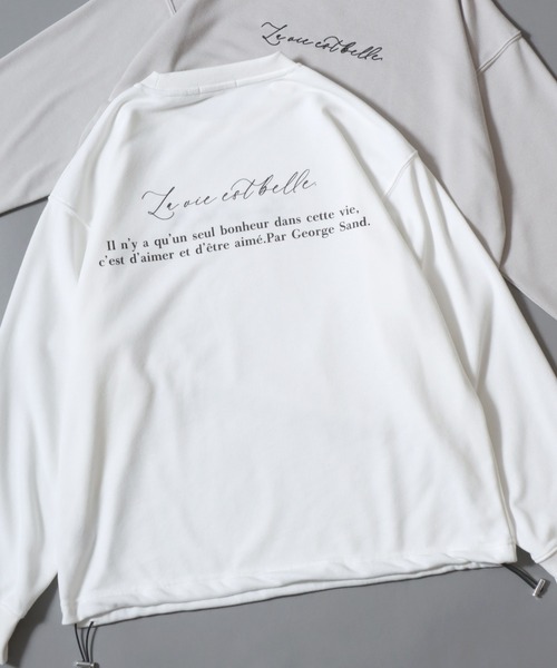 ANPAS(アンパス)の「Drawstring Hem Logo Sweatshirt/裾スピンドルロゴトレーナー ドローコード ドロスト スウェット メンズ レディース ユニセックス(スウェット・メンズ・ホワイト/ライトグレー/ブラック・M/L)」の5枚目の写真