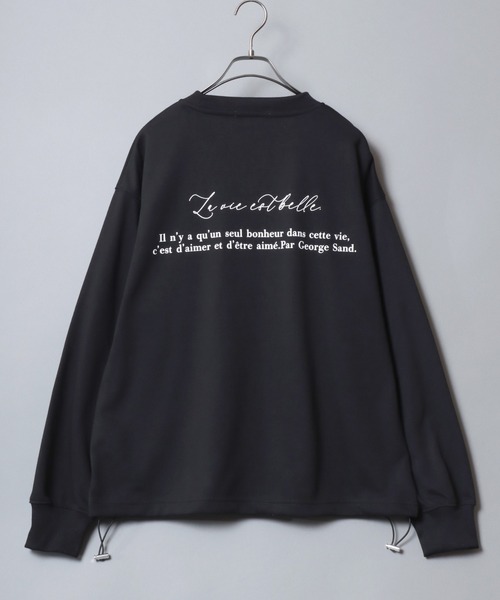 ANPAS(アンパス)の「Drawstring Hem Logo Sweatshirt/裾スピンドルロゴトレーナー ドローコード ドロスト スウェット メンズ レディース ユニセックス(スウェット・メンズ・ホワイト/ライトグレー/ブラック・M/L)」の10枚目の写真