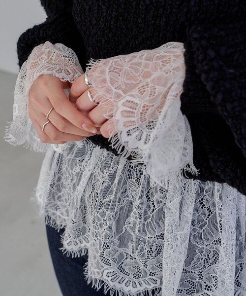 セール】レースロンT（Tシャツ/カットソー）｜CAPRICIEUX LE'MAGE