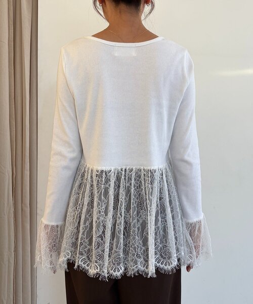 セール】レースロンT（Tシャツ/カットソー）｜CAPRICIEUX LE'MAGE