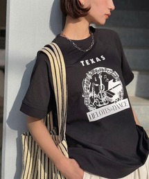 《JaVa ジャバコラボ》目を奪う、こなれ感。古着デザイン風ミュージックプリントTシャツ(半袖)