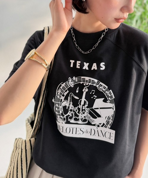 Java(ジャバ)の「《JaVa ジャバコラボ》目を奪う、こなれ感。古着デザイン風ミュージックプリントTシャツ(半袖)(Tシャツ/カットソー・レディース・ホワイト/ベージュ/オートミール/ブラック・LARGE/MEDIUM/SMALL/X-LARGE)」の17枚目の写真