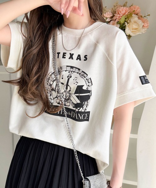 Java(ジャバ)の「《JaVa ジャバコラボ》目を奪う、こなれ感。古着デザイン風ミュージックプリントTシャツ(半袖)(Tシャツ/カットソー・レディース・ホワイト/ベージュ/オートミール/ブラック・LARGE/MEDIUM/SMALL/X-LARGE)」の14枚目の写真