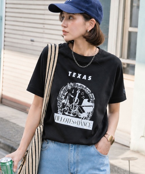 Java(ジャバ)の「《JaVa ジャバコラボ》目を奪う、こなれ感。古着デザイン風ミュージックプリントTシャツ(半袖)(Tシャツ/カットソー・レディース・ホワイト/ベージュ/オートミール/ブラック・LARGE/MEDIUM/SMALL/X-LARGE)」の16枚目の写真