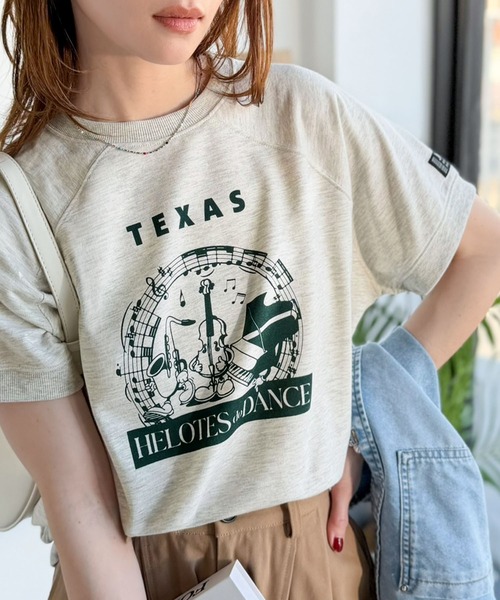 Java(ジャバ)の「《JaVa ジャバコラボ》目を奪う、こなれ感。古着デザイン風ミュージックプリントTシャツ(半袖)(Tシャツ/カットソー・レディース・ホワイト/ベージュ/オートミール/ブラック・LARGE/MEDIUM/SMALL/X-LARGE)」の15枚目の写真