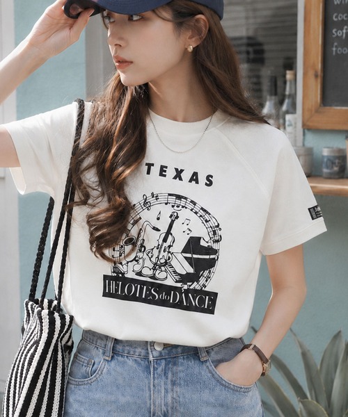 Java(ジャバ)の「《JaVa ジャバコラボ》目を奪う、こなれ感。古着デザイン風ミュージックプリントTシャツ(半袖)(Tシャツ/カットソー・レディース・ホワイト/ベージュ/オートミール/ブラック・LARGE/MEDIUM/SMALL/X-LARGE)」の18枚目の写真