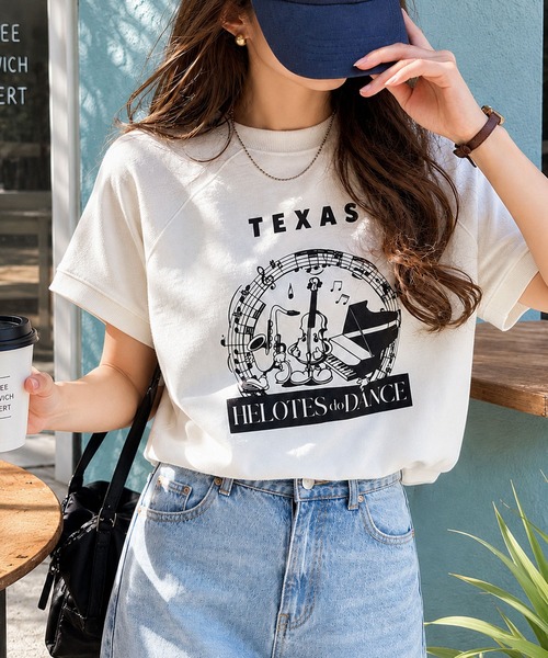 Java(ジャバ)の「《JaVa ジャバコラボ》目を奪う、こなれ感。古着デザイン風ミュージックプリントTシャツ(半袖)(Tシャツ/カットソー・レディース・ホワイト/ベージュ/オートミール/ブラック・LARGE/MEDIUM/SMALL/X-LARGE)」の19枚目の写真