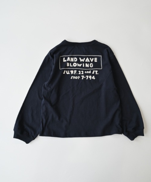 jeans-b 2nd(ジーンズベーセカンド)の「Jeans-b 2nd/ジーンズベーセカンド LONG BEACHロングTシャツ(Tシャツ/カットソー・キッズ・アイボリー/ネイビー・110cm/120cm/130cm/140cm/150cm/160cm)」の11枚目の写真