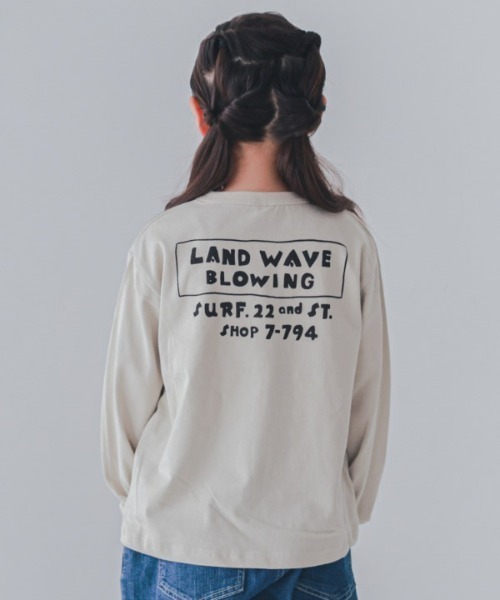 jeans-b 2nd(ジーンズベーセカンド)の「Jeans-b 2nd/ジーンズベーセカンド LONG BEACHロングTシャツ(Tシャツ/カットソー・キッズ・アイボリー/ネイビー・110cm/120cm/130cm/140cm/150cm/160cm)」の18枚目の写真