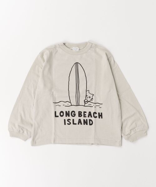 jeans-b 2nd(ジーンズベーセカンド)の「Jeans-b 2nd/ジーンズベーセカンド LONG BEACHロングTシャツ(Tシャツ/カットソー・キッズ・アイボリー/ネイビー・110cm/120cm/130cm/140cm/150cm/160cm)」の16枚目の写真