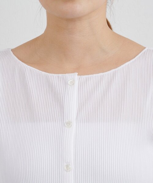 SHENERY（シーナリー）の「プリーツカーディガン（シャツ/ブラウス・レディース・オフホワイト/ブラック・FREE）」の18枚目の写真