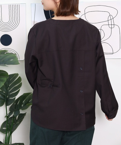 Emago(イマゴ)の「EMAGO トリ刺繍ブラウス(シャツ/ブラウス・レディース・ブラック/アイボリー/マスタード・FREE)」の16枚目の写真