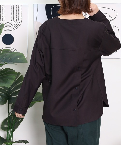 Emago(イマゴ)の「EMAGO トリ刺繍ブラウス(シャツ/ブラウス・レディース・ブラック/アイボリー/マスタード・FREE)」の17枚目の写真