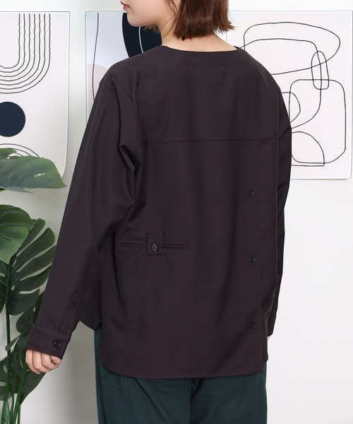 Emago(イマゴ)の「EMAGO トリ刺繍ブラウス(シャツ/ブラウス・レディース・ブラック/アイボリー/マスタード・FREE)」の18枚目の写真