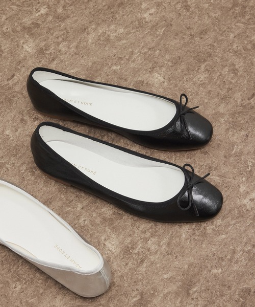 ADAM ET ROPE'(アダムエロペ)の「メタリックバレエシューズ(バレエシューズ・レディース・シルバー/その他1/ブラック・24/23.5/23/24.5)」の6枚目の写真